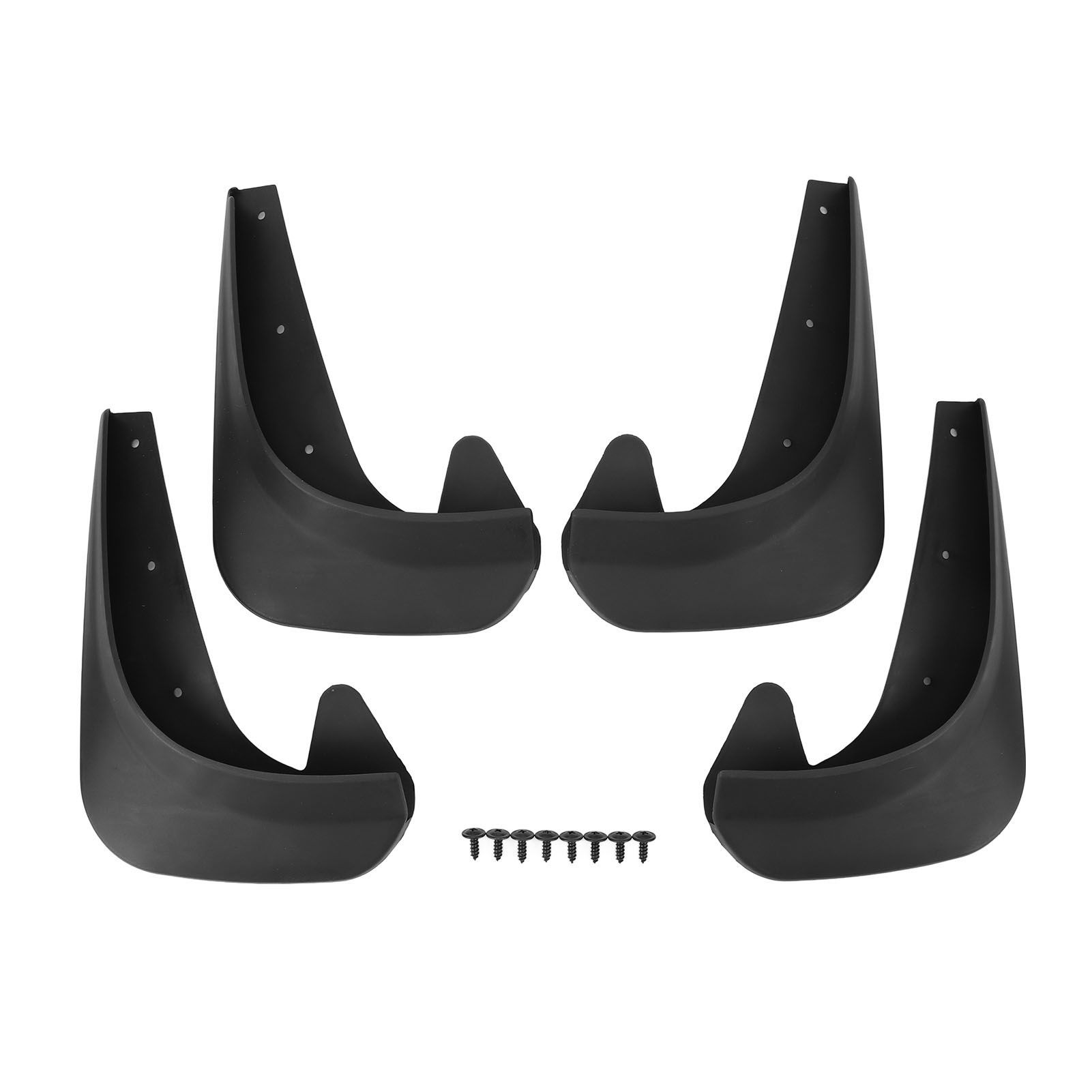 4pcs Universal Car Mud Flaps Mudguards Set Anti Splashing Front and Rear Splash