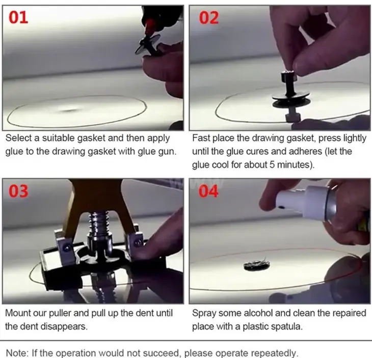 Thumbnail: New Adjustable Car Dent Puller Dent Remover Auto Body Suction Cup Paintless Repa