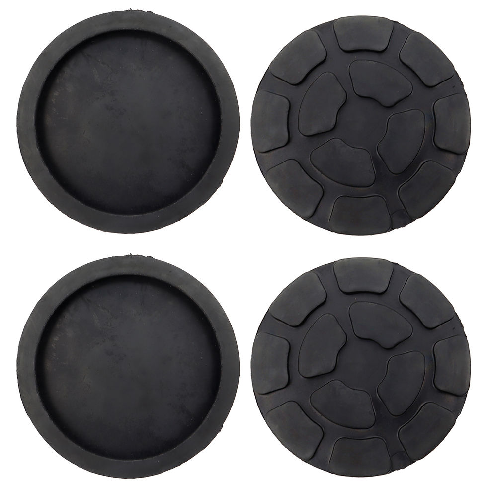 Thumbnail: 4pcs Jack Pad 125mm Diameter Lift Rubber Pad Frame Rail Adapter For Pinch Weld S