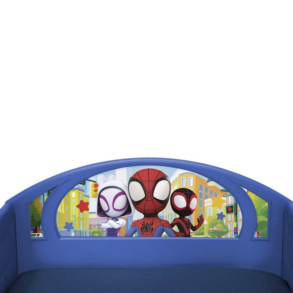 Thumbnail: Marvel Spidey and His Amazing Friends Sleep and Play Toddler Bed with Built..