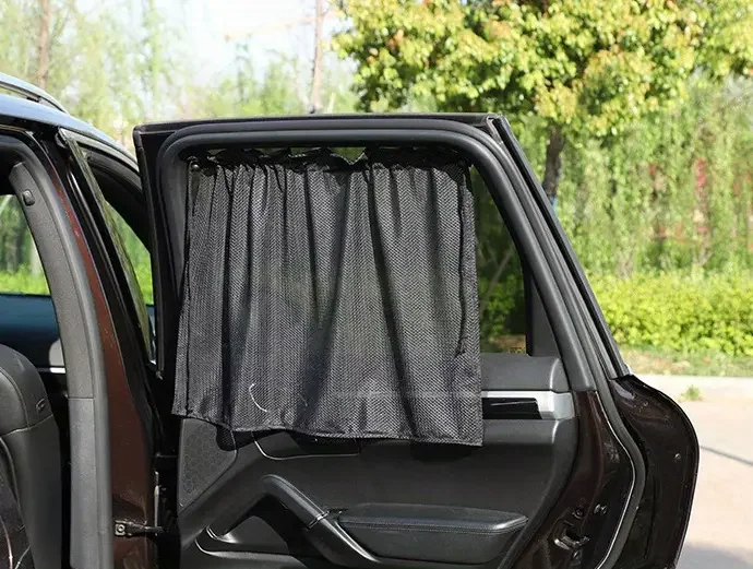 Thumbnail: Summer Car Sunshade Curtains , Blocks UV Rays, Keeps Interior Cool, and Protects
