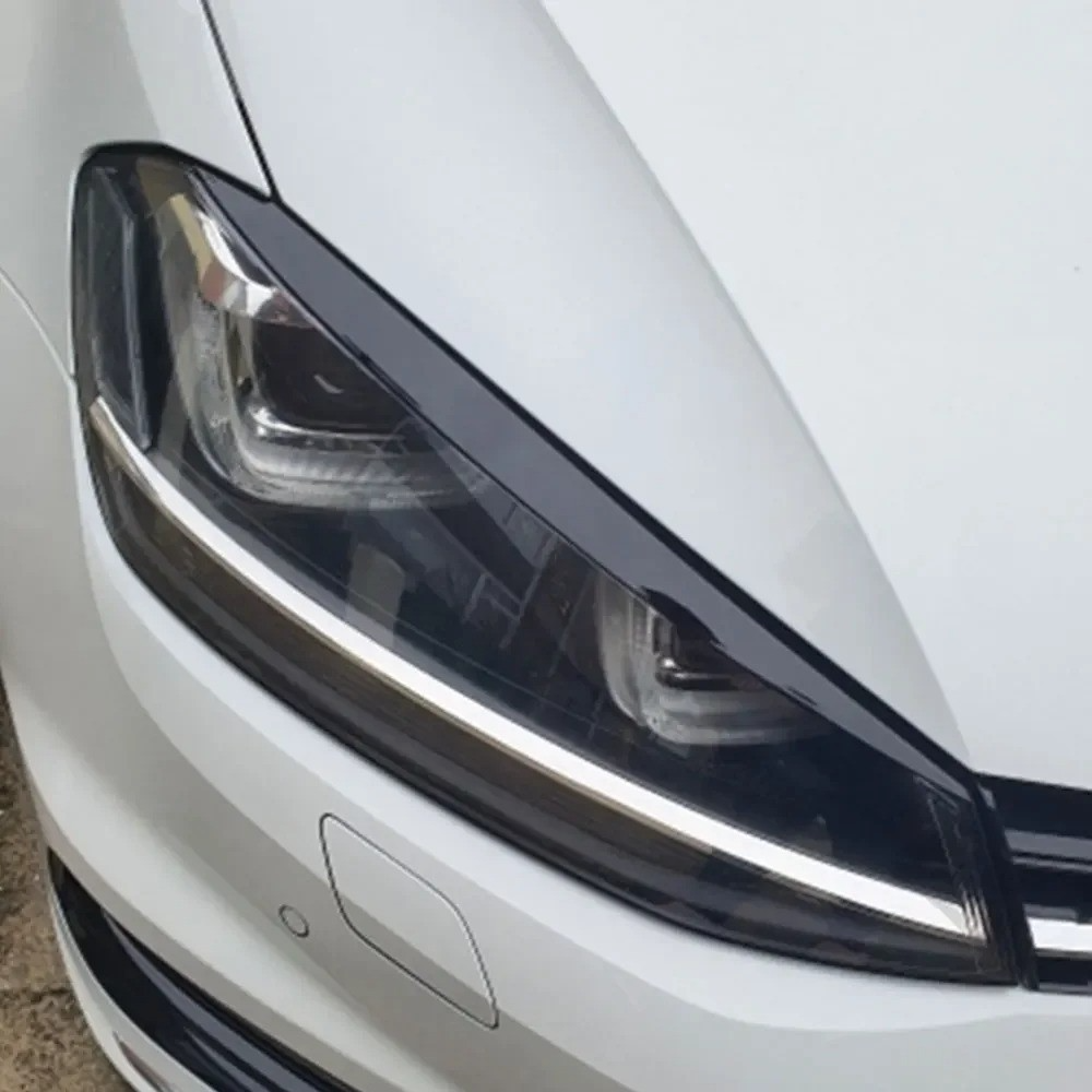 Car Headlight Head Lamp Eyebrow Cover Trim Sticker for Volkswagen VW GOLF 7 Golf