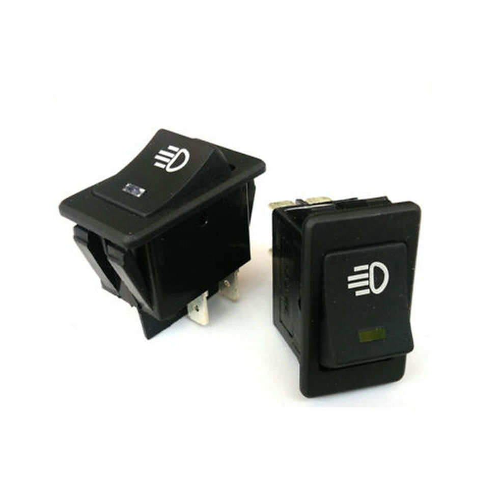 Thumbnail: 1 Pcs Rocker Switch ASW-17D LED Car Modification Fog Light Switch Warped Plate B