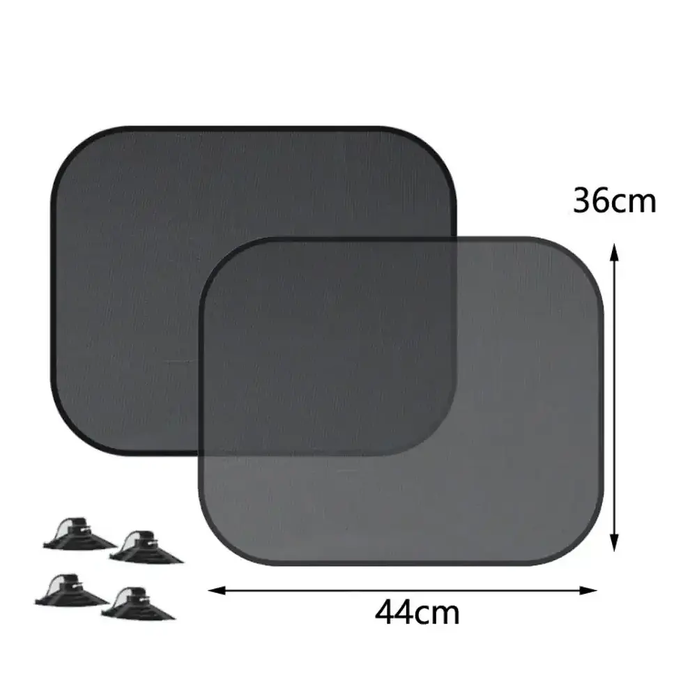 Thumbnail: 5pcs car window sunshade set with suction cup embedded sunshade curtains protect