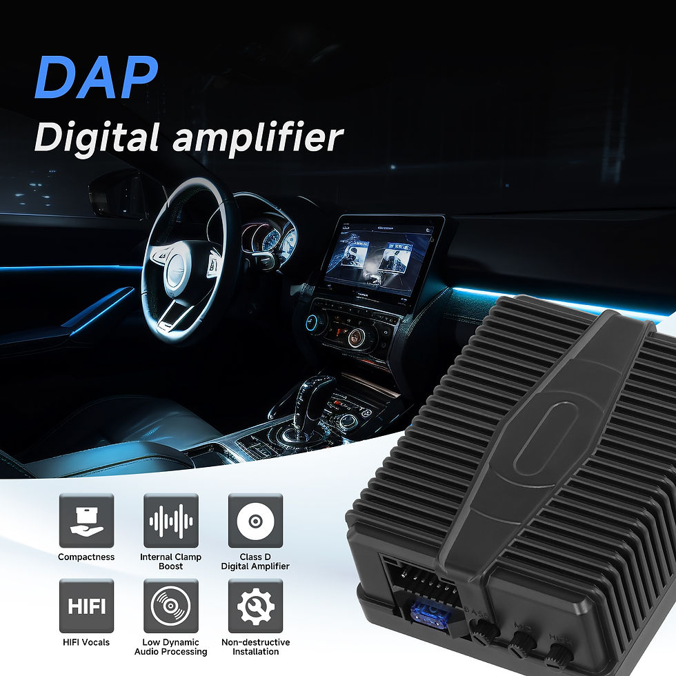 Thumbnail: Podofo Car Amplifier DSP Hi-Fi Amplifier Audio Digital Sound Processors For Car