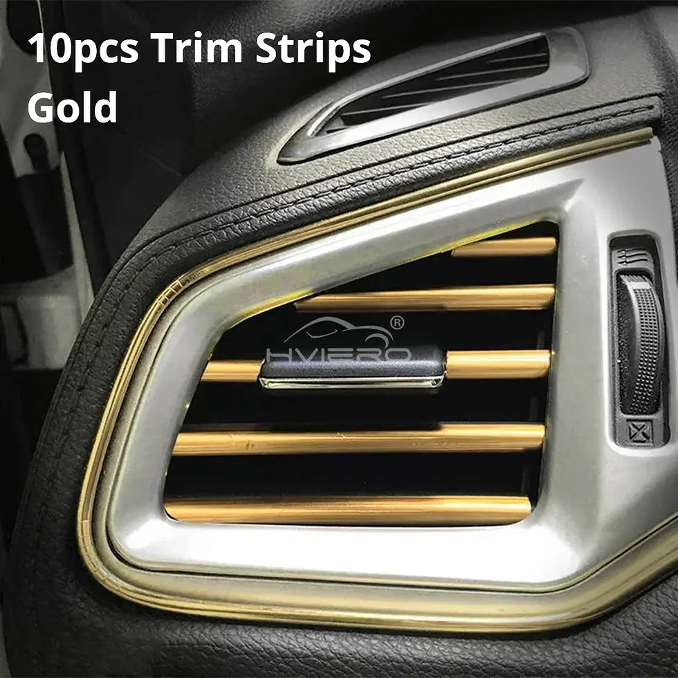 Thumbnail: 10Pcs Car Air Conditioner Outlet Decorative U Shape Interior Moulding Trim Strip