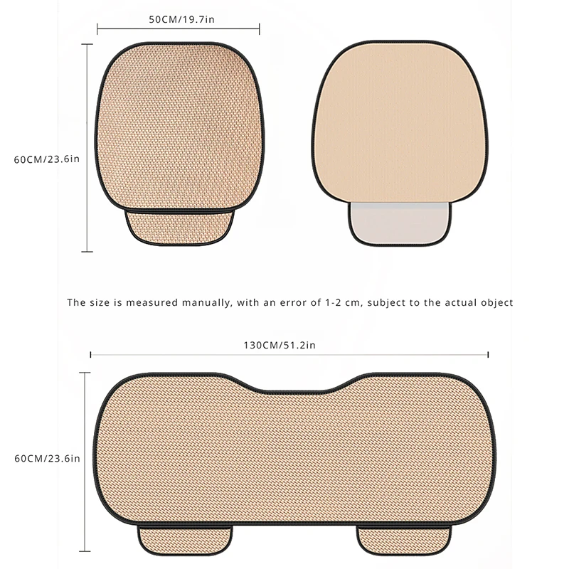 Thumbnail: Breathable Ice Silk Car Seat Cushion Non-slip and Wear-resistant Solid Color Ice