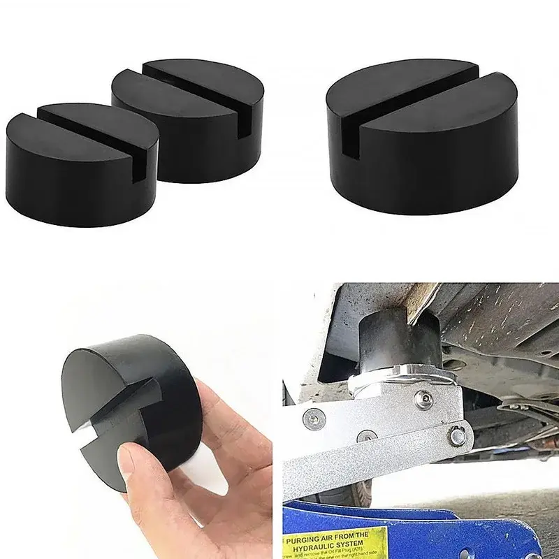 Thumbnail: 1Pc Car Lift Jack Stand Rubber Pads Black Rubber Slotted Floor Jack Pad Frame Ra