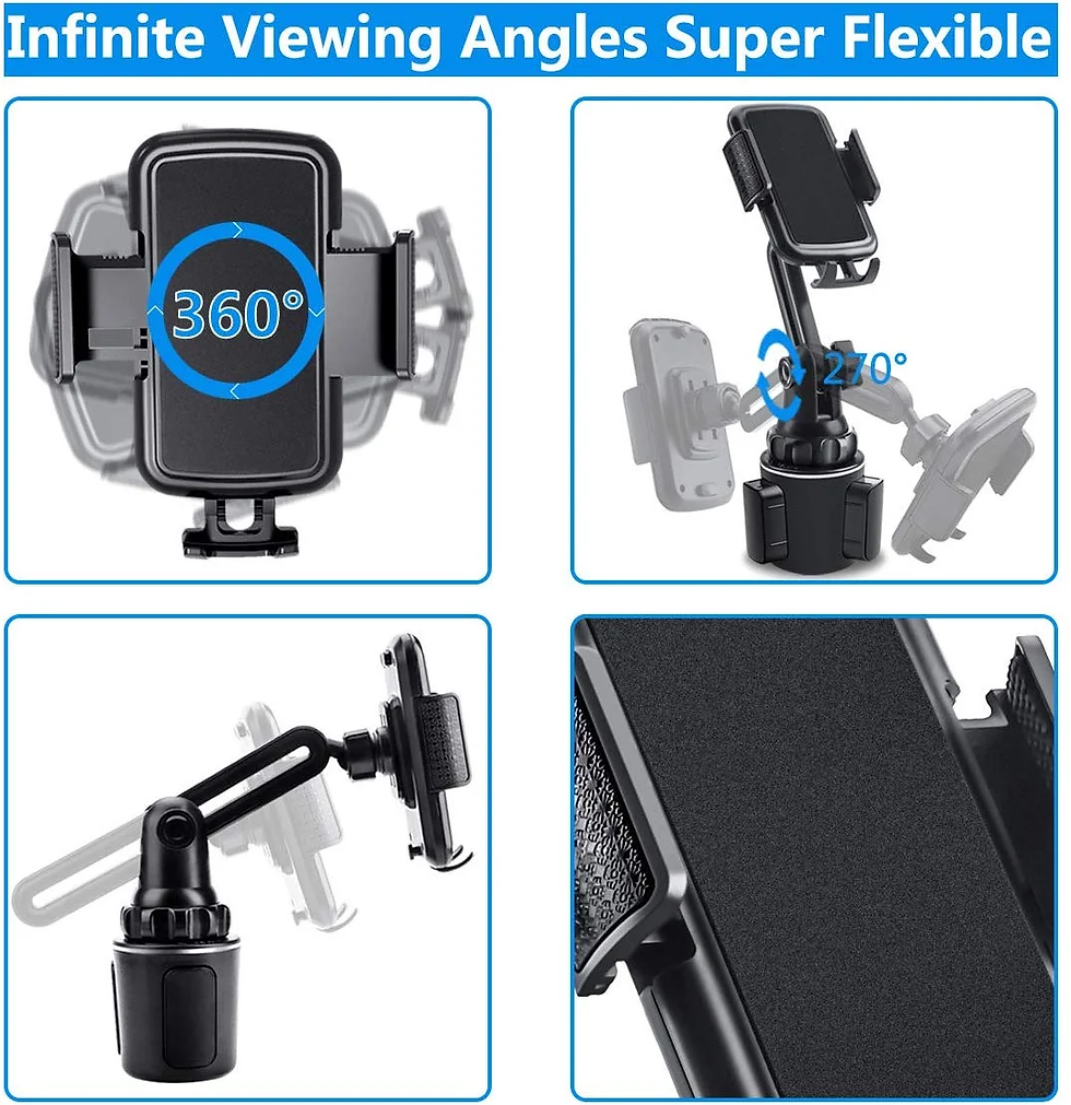 Thumbnail: Car Cup Holder Phone Mount Cell Phone Holder Universal Adjustable Cup Holder Cra