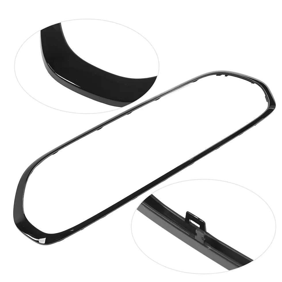Thumbnail: 5pcs Gloss Black Headlight Taillight Grille Surround Cover Trims Replacement for