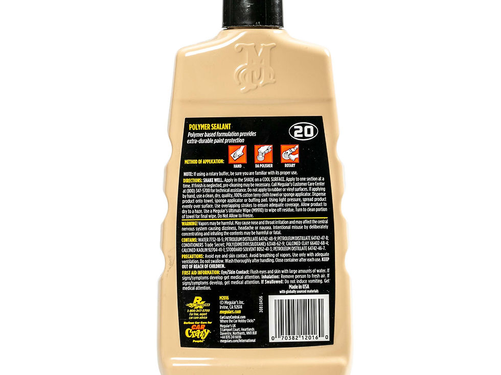 Thumbnail: Meguiar's M20 Mirror Glaze Polymer Sealant - Brilliant High Gloss Wax Prote..