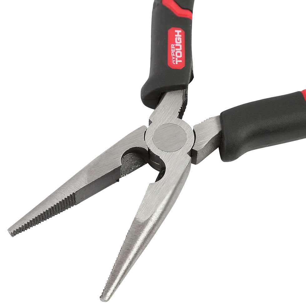 Thumbnail: Hyper Tough 3-Piece Pliers Set with Ergonomic Soft Grip Handles, Diagonal C..