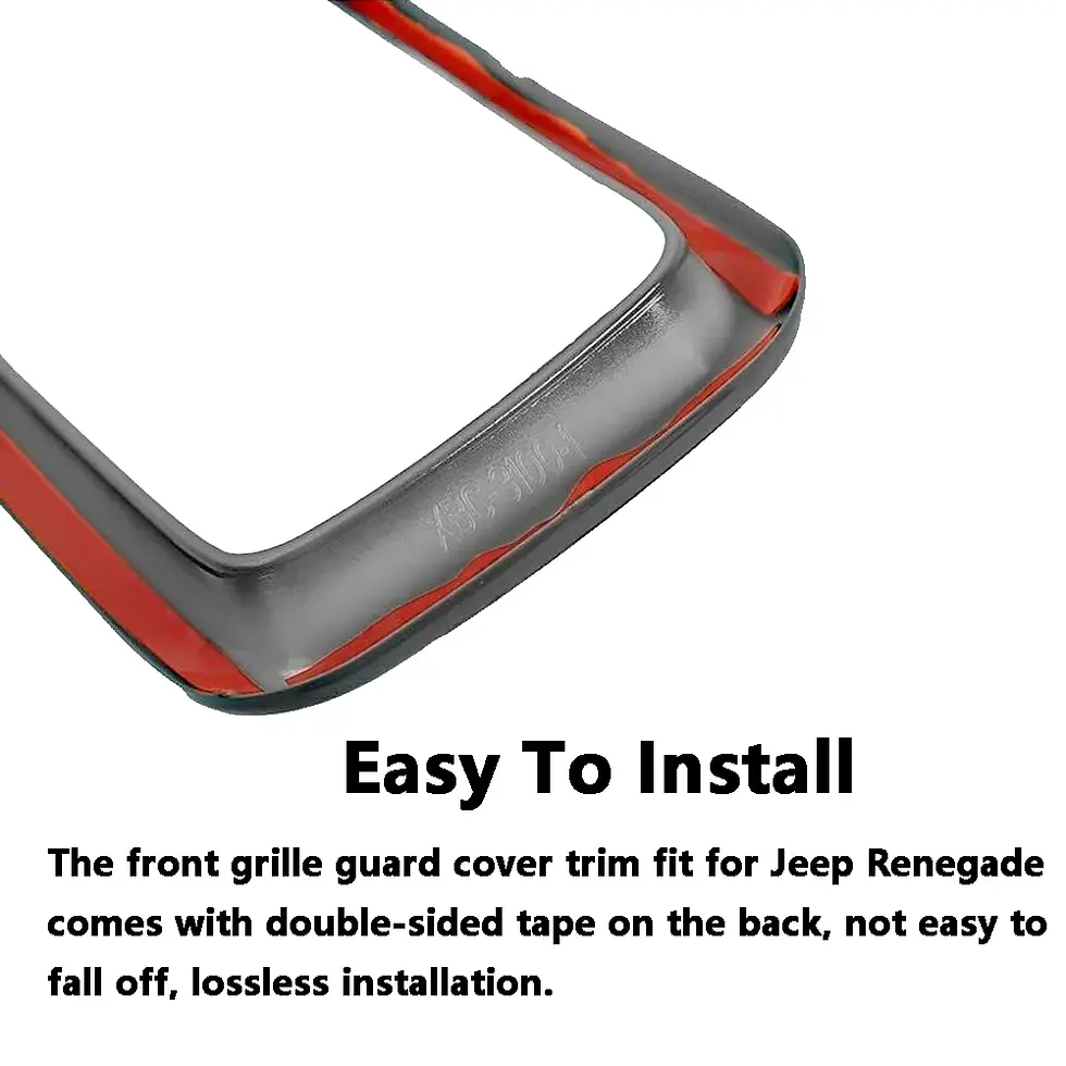 Thumbnail: 7pcs Racing Grills for Jeep Renegade 2019 2020 2021 2022 ABS Black Front Grid Gr