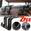 Thumbnail: 1/2Pcs Double Head Hooks Car Seat Back Headrest Hanger Car Bag Pouch Clothes Han