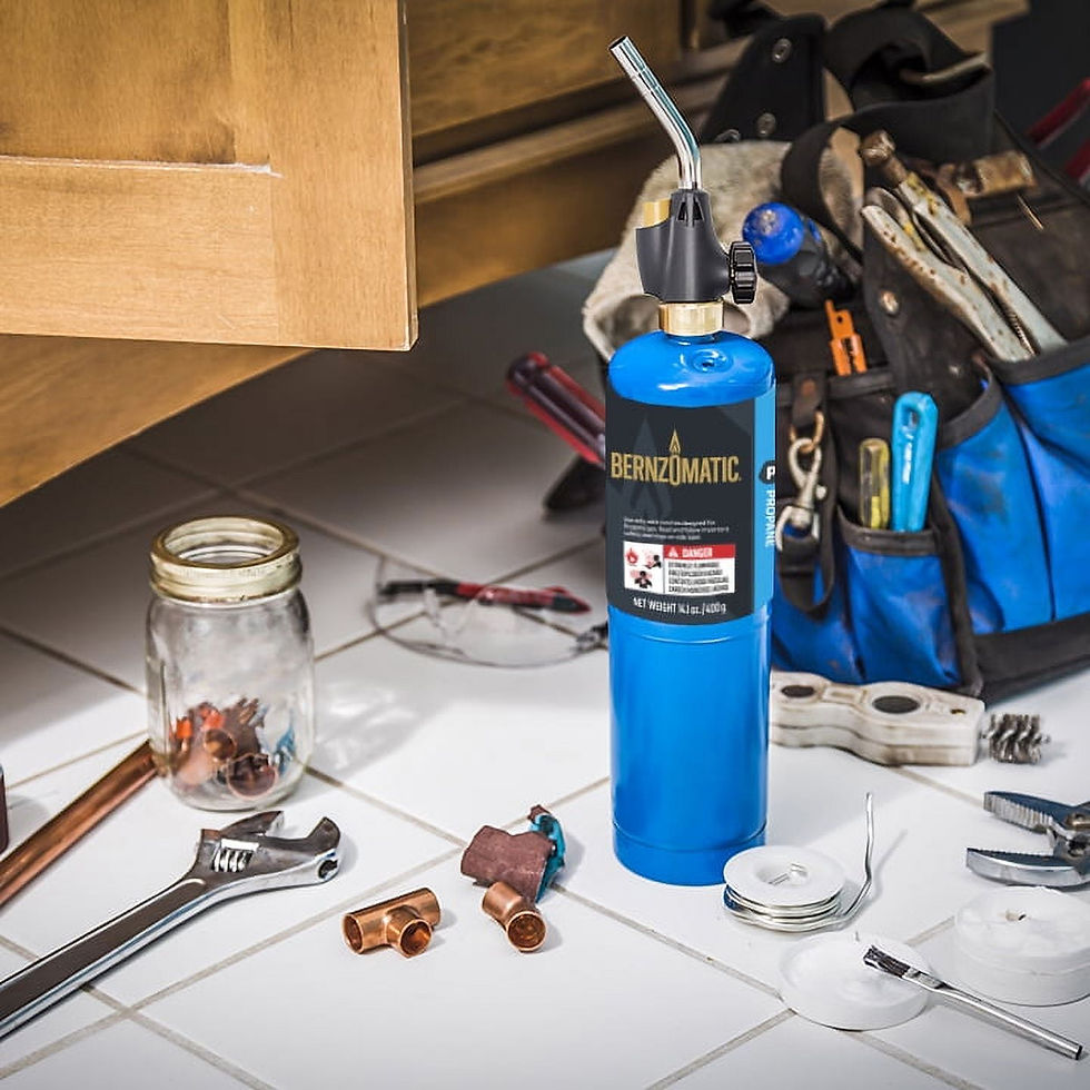 Thumbnail: Bernzomatic Utility Torch Kit with 14.1 oz Propane Fuel and Adjustable Trig..