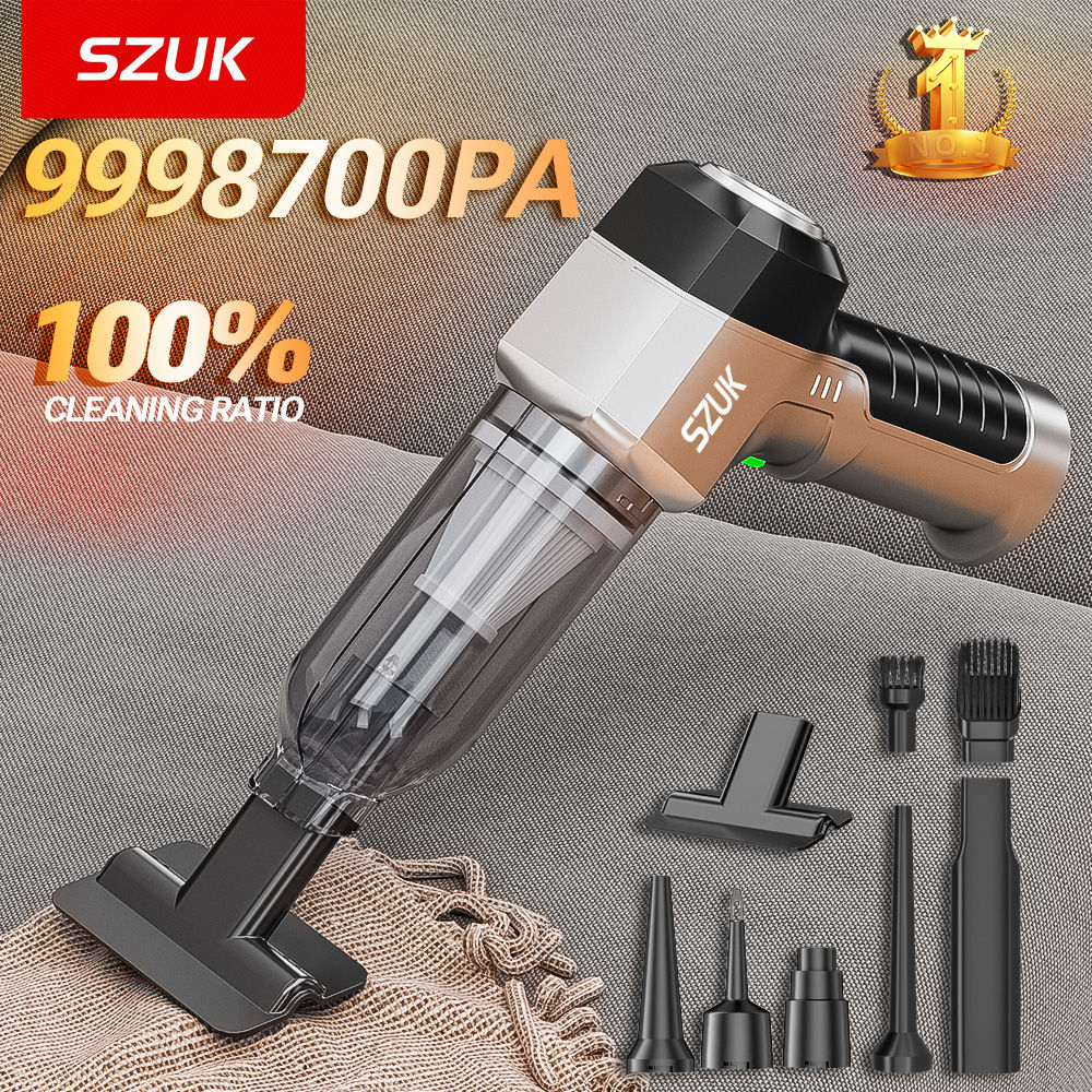 SZUK 9998700PA Car Vacuum Cleaner Strong Suction Cordless Wireless Cleaner Porta