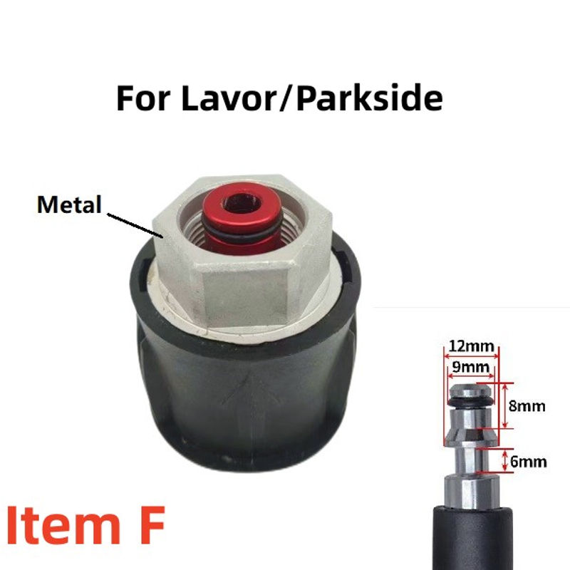 Thumbnail: High Pressure Hose Adapter Connect Car Washer Outlet M22-14MM with Pressure Pipe