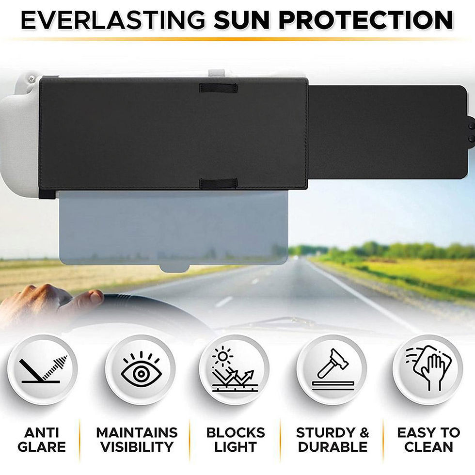 Thumbnail: Car Visor Extender Anti-Glare Adjustable Car Sunshade Extender Universal Anti-im