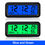 Thumbnail: LCD Digital Car Clock Solar Power Temperature Humidity Gauge Backlight Automobil