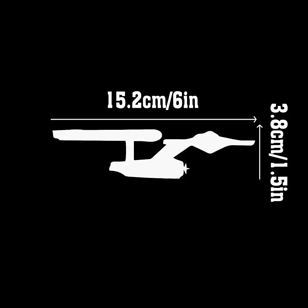 Thumbnail: Enterprise Starship Space Ship Car Stickers for Auto Truck Window Bumper Cover S