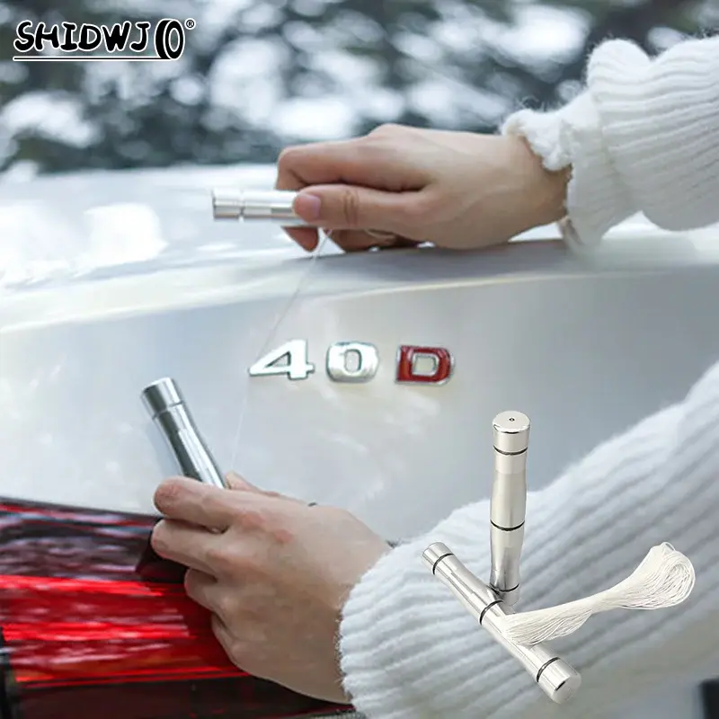 Thumbnail: 1 Set Vinyl Wraps Car Surface Emblem Logo Plate Line With 25 Pieces PE Cables Fo