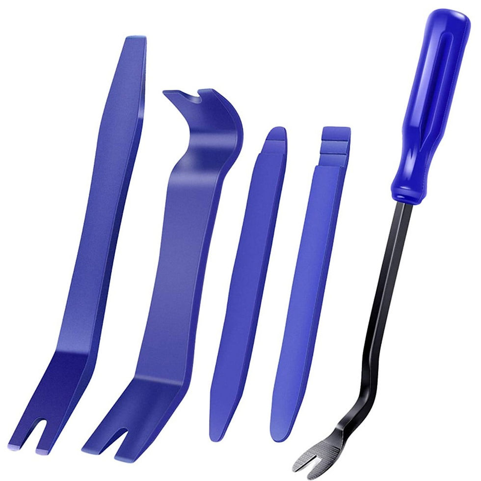 Thumbnail: 5PC Auto Trim Removal Tool Kit Car Panel Door Dashboard Fastener Remover Pr..