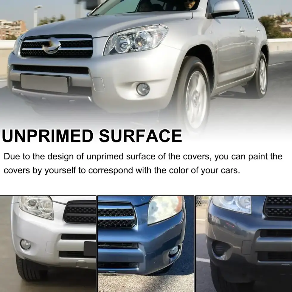 Thumbnail: 2Pcs Front Tow Hook Cover Bumper Towing Trailer Right Left Cap For Toyota RAV4 X