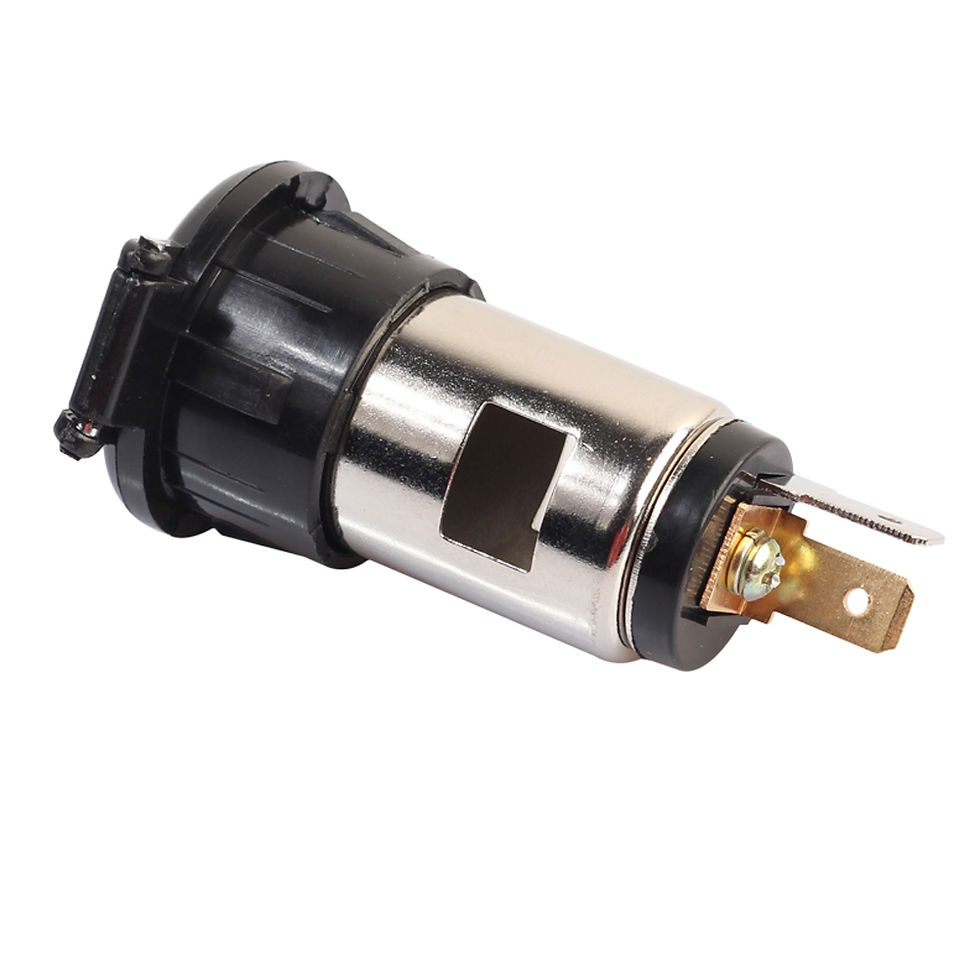 Thumbnail: Car Cigarette Lighter Socket Plug 12V-24V 10A Cigarette Lighter Female Power Sup