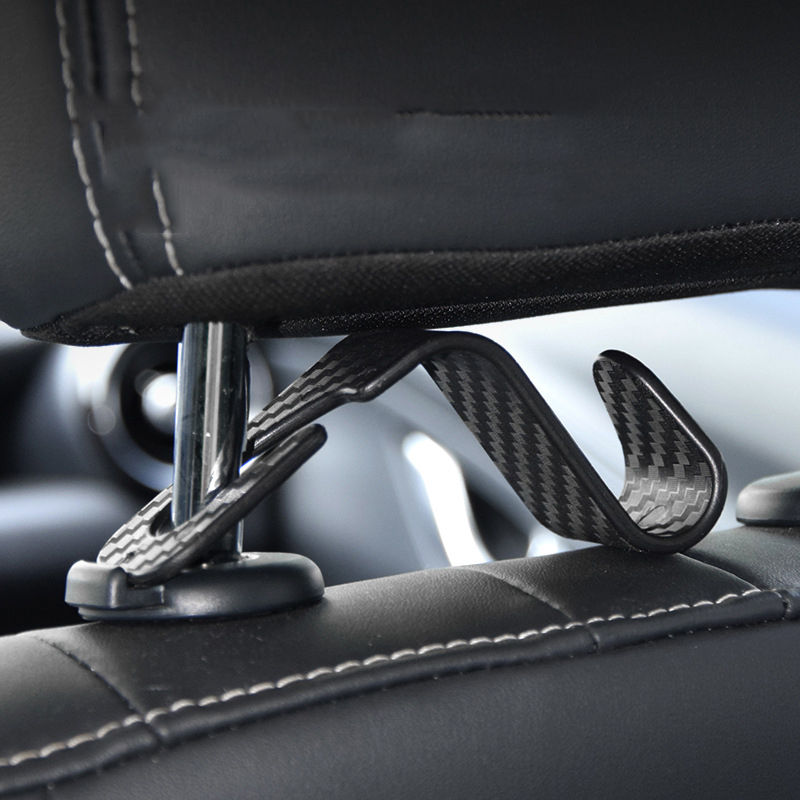 Thumbnail: 4Pcs Car Seat Headrest Hook for Auto Hidden Hook Back Seat Organizer Hanger Stor