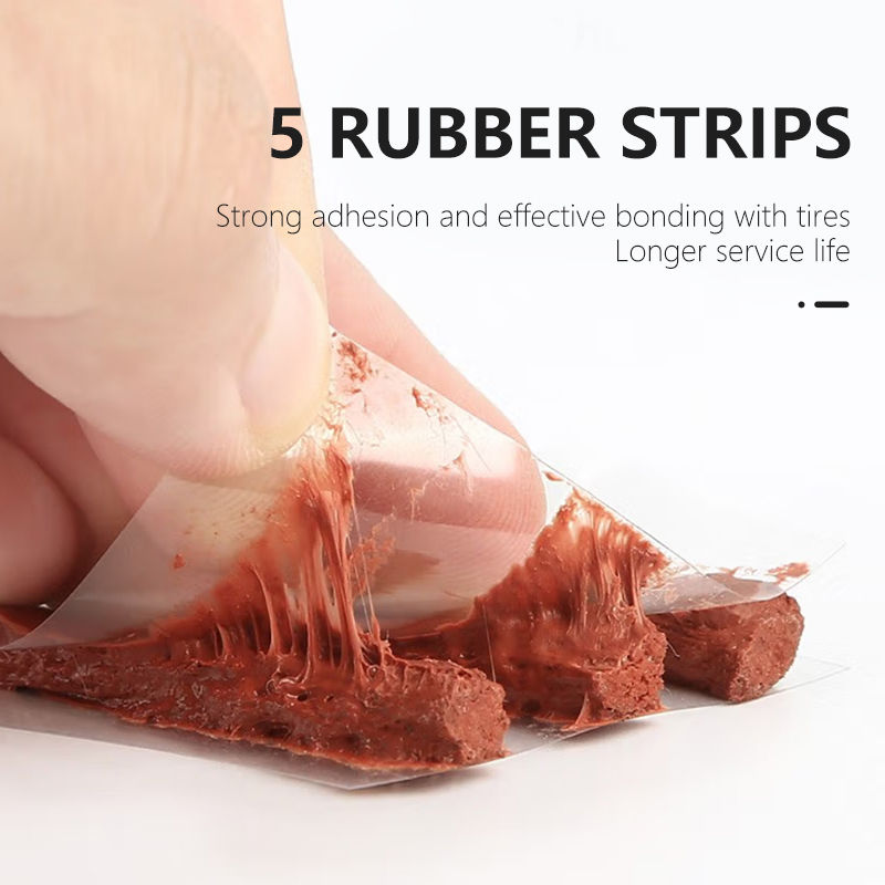 Thumbnail: Car Tire Repair Kit for Tubeless Tires: Rubber Strips, Glue & Plug Tools - Auto/