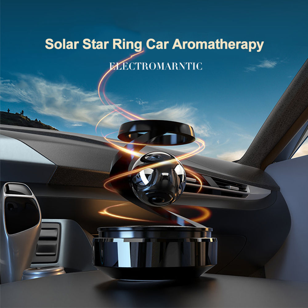 Solar Car Air Freshener Supplies Solar Rotation Suspension Interiors Accessories
