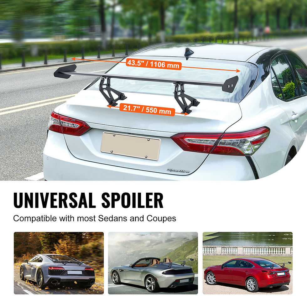 Thumbnail: SucceBuy GT Wing Car Spoiler 43.3 inch Universal Spoiler with Single Deck Adjust