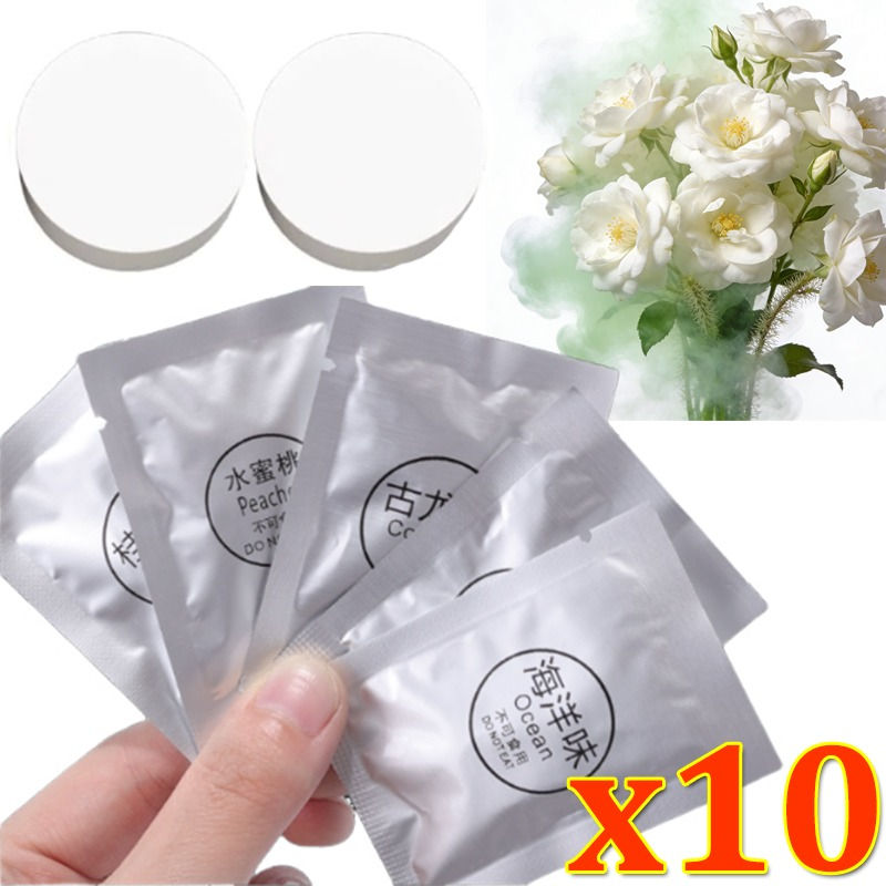 5-10PCS Car Air Vent Fragrances Flavor Diffuser Air Freshener Tablets Refill Sol