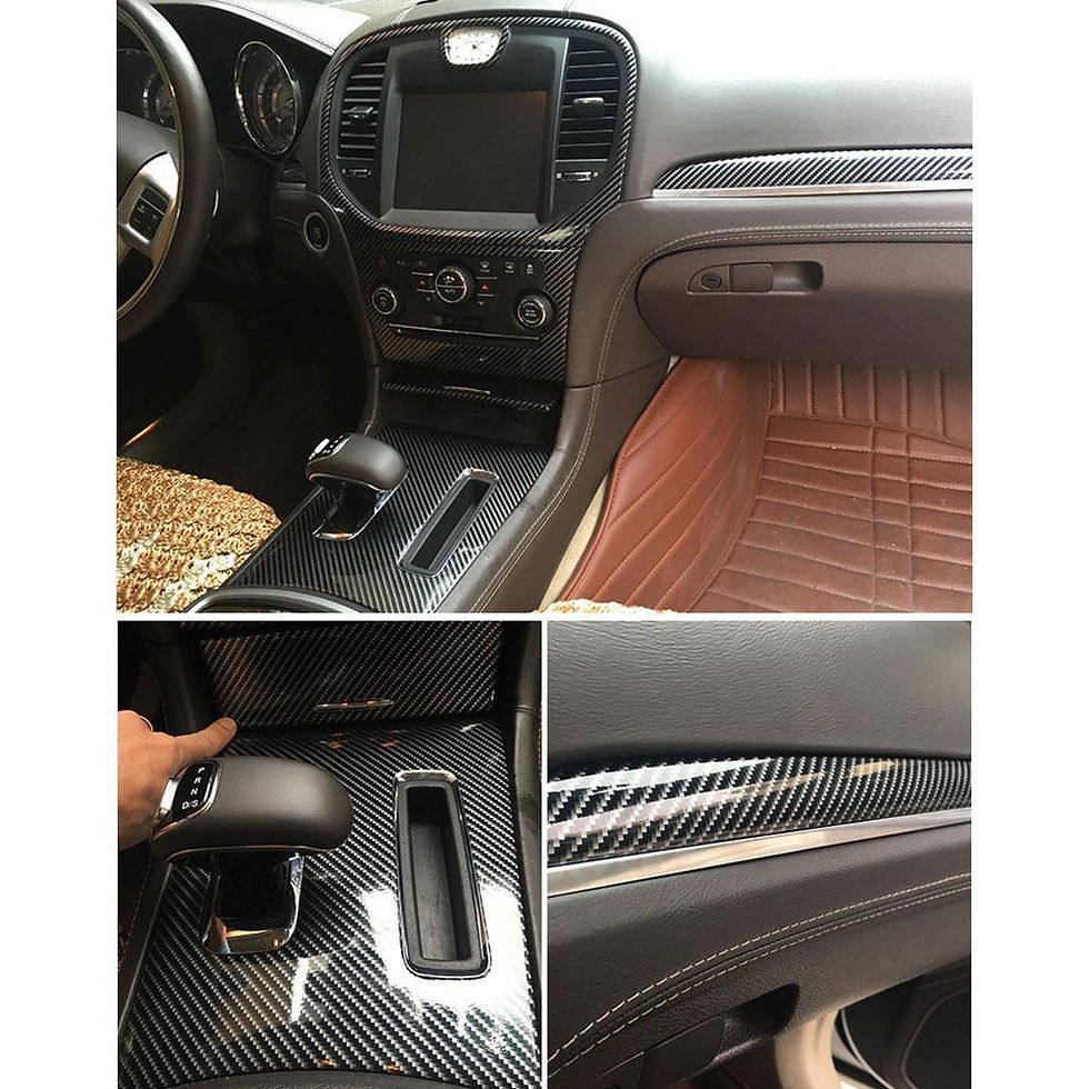 Thumbnail: 7D Carbon Fiber Vinyl 30CM x 152CM Car Wrap Sheet Roll Film Wrap Sticker Motorcy