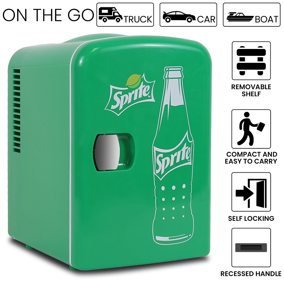 Thumbnail: 6 Can Mini Fridge Portable 4L Mini Cooler Travel Compact Refrigerator