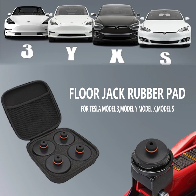 Thumbnail: Floor Slotted Car Jack Rubber Pad Frame Protector Adapter Jacking Tool Pinch Wel