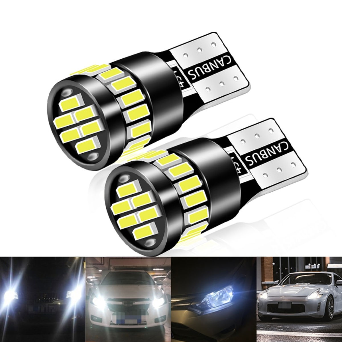 2x W5W T10 21SMD Led Bulbs Canbus Car Interior Light Bulbs Parking Position Lamp