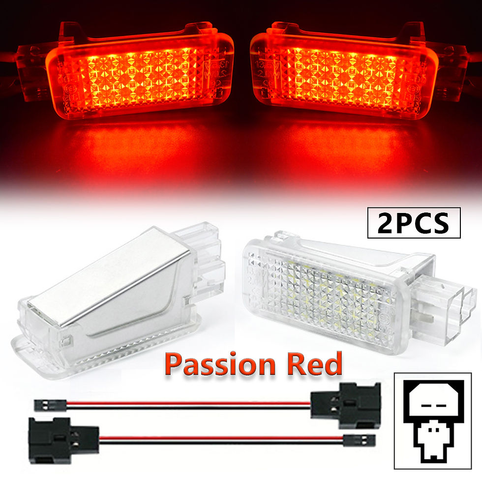 Thumbnail: 2x Footwell Lights LED SMD White Red Blue RGB Multi Color For VW AUDI SKODA Seat