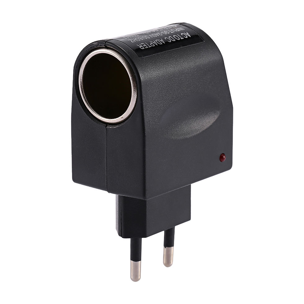Thumbnail: Wall Power AC to 12V DC Car Charger Cigarette Lighter Converter Adapter US EU Pl
