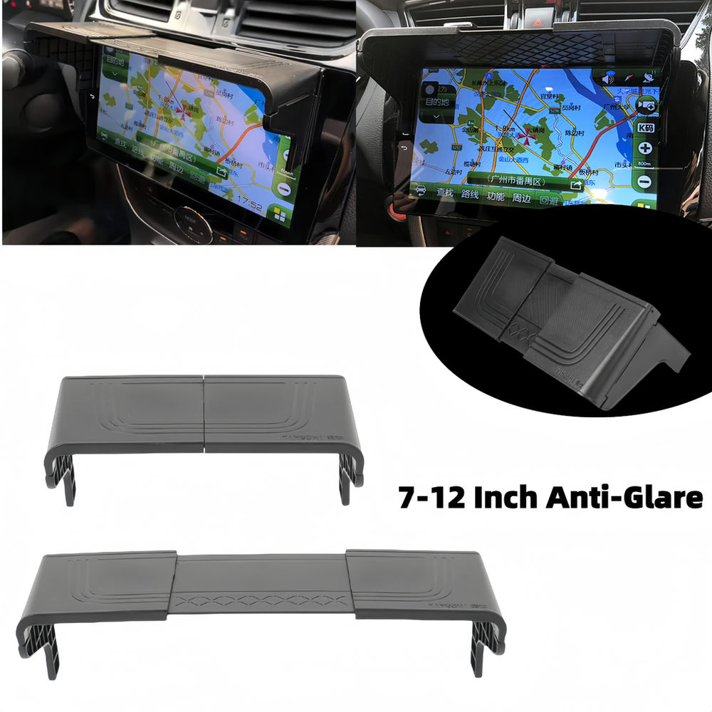Universal GPS Navigation Sun Shade Visor For 7-12 Inch Car Auto Display Anti-Gla