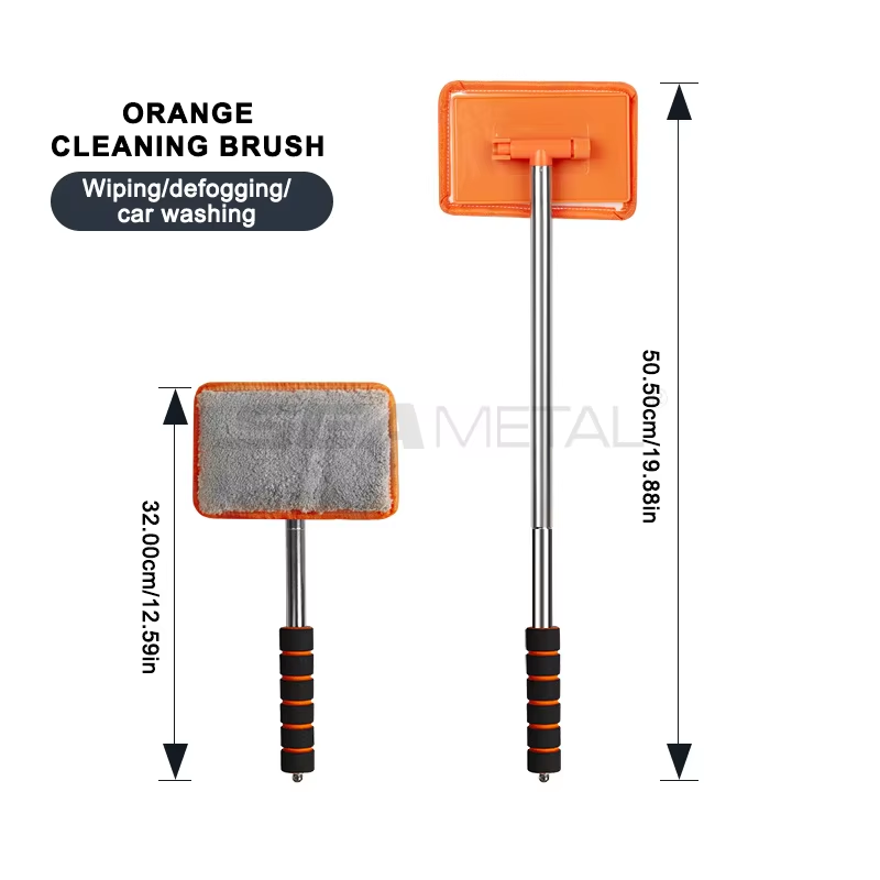 Thumbnail: Car Front Windshield Defogging Brush Telescopic Long handle Car Household Glass