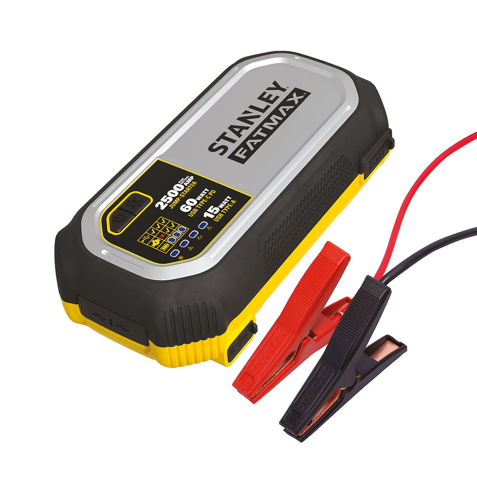 Stanley FatMax 2500A, Lithium Jump Starter With 60W USB Type C-PD, 25W USB ..