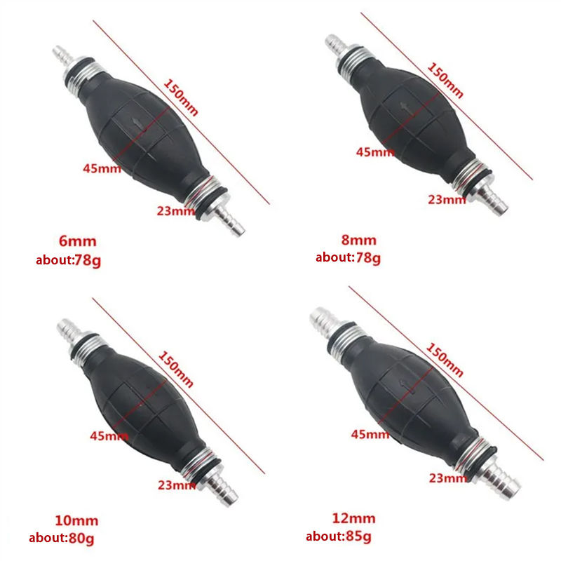 Thumbnail: 12mm Automobile Manual Pumping Tubing Oil Absorber Check Valve Free Flow Pump Oi