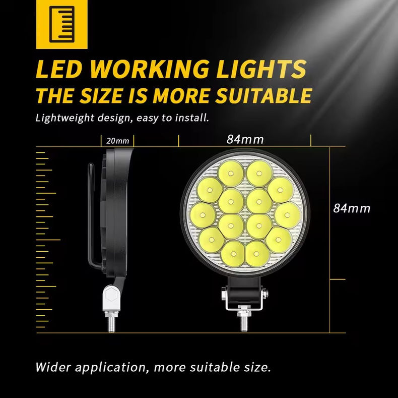 Thumbnail: 48W 16SMD 42W 14LED Work Light LED Car Front Fog Light 12V 24V Truck SUV 4X4 4WD