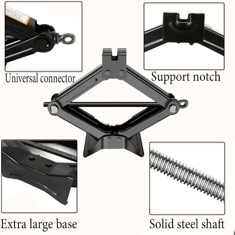 Thumbnail: Car Jack 0.8T/1T/2T Portable Labor-saving Hand-cranked Car Scissor Jack Car Repa