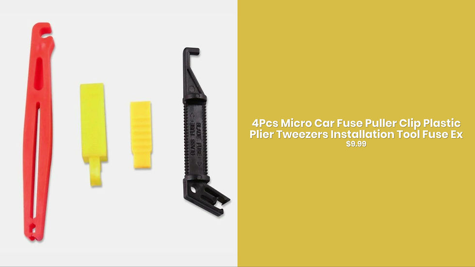 Thumbnail: 4Pcs Micro Car Fuse Puller Clip Plastic Plier Tweezers Installation Tool Fuse Ex