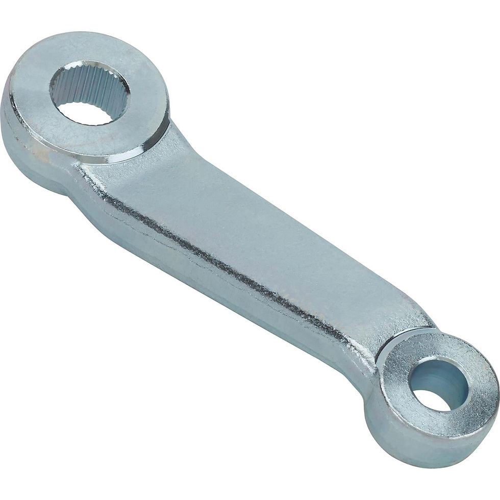 Thumbnail: 2 In Offset Vega Pitman Steering Arm, Tapered for Tie Rod, Zinc Finish
