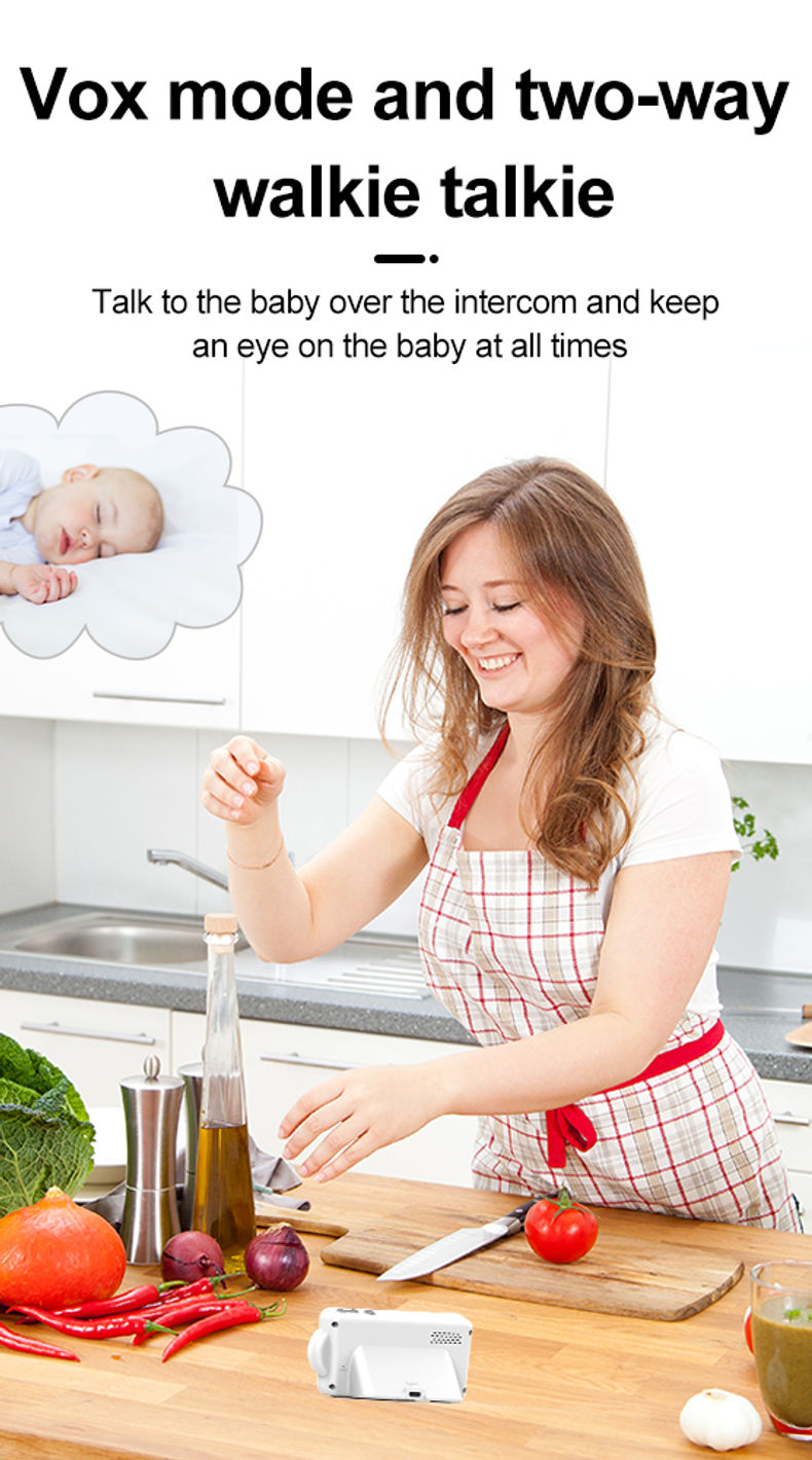 2.8Inch 720PWireless Long Distance Digital Baby Monitor Temperature Monitoring L