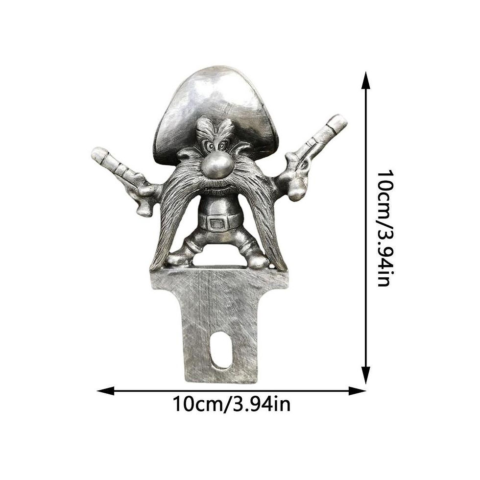 Thumbnail: Hood Ornament Cartoon Coyote Rocket/Gunner Car Hood Decoration Auto 3D Emblem St