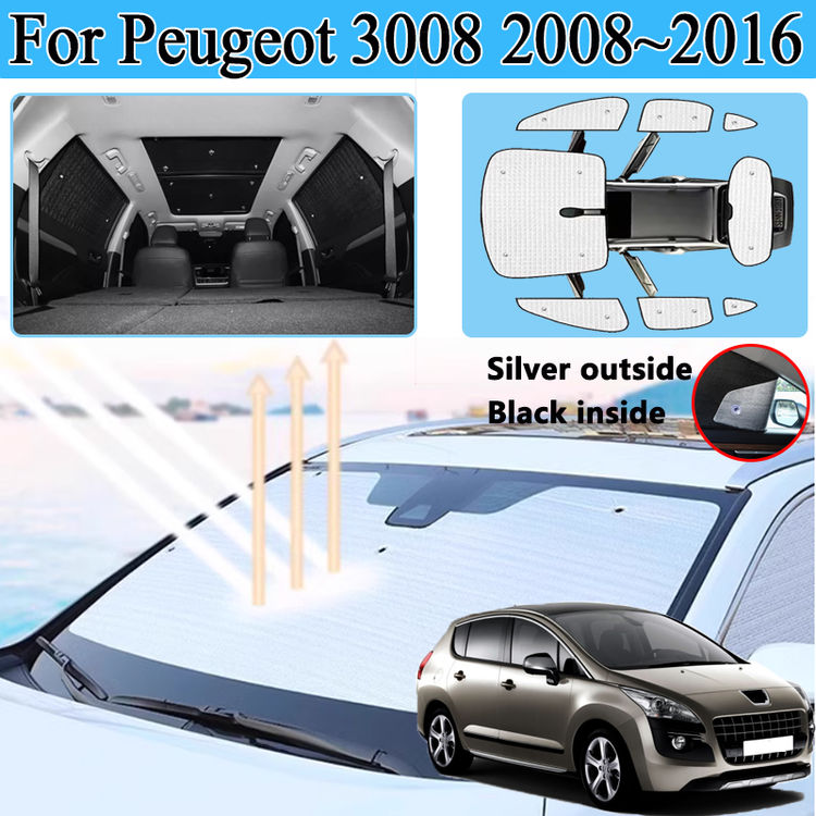 For Peugeot 3008 Accessories 2008 2009 2010 2011 2012~2016 Auto Full Coverage Su